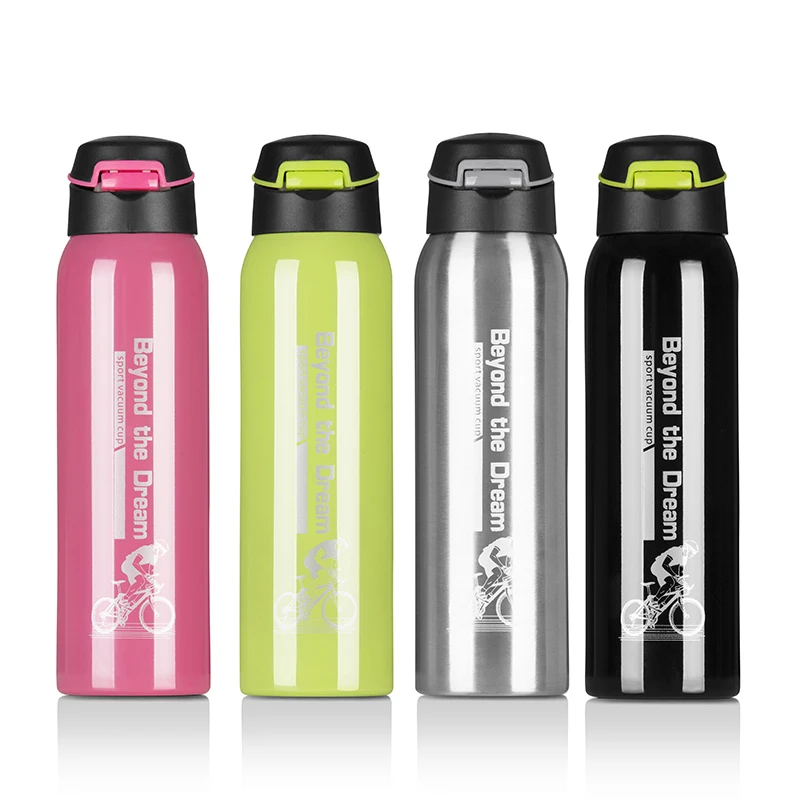

Eco friendly sublimation vacuum insulated stainless steel sports water bottle, Grey , pink, green, black