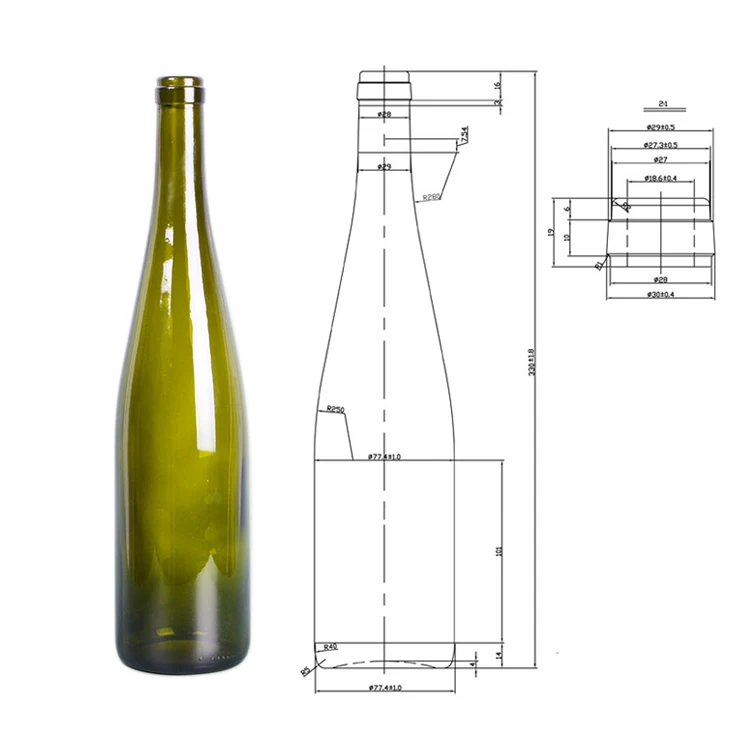 5716k 750ml wine bottle