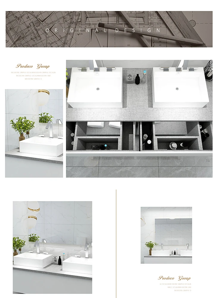 Chinese Modular Bathroom Vanity Modern Style Include Bathroom Accessories