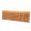 Best choose wireless usb eco friendly keyboard for computer bamboo wooden keyboard