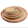 Traditional Handmade Round Shape Weaving Bamboo Basket for Fruit and Bread