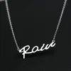 HOT SALE initial pendant sterling silver charms necklace