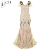 

Sequins Evening Dresses Vintage Flapper Party Dress Long Ladies Party Wear Gowns Wedding Bridesmaid Dress