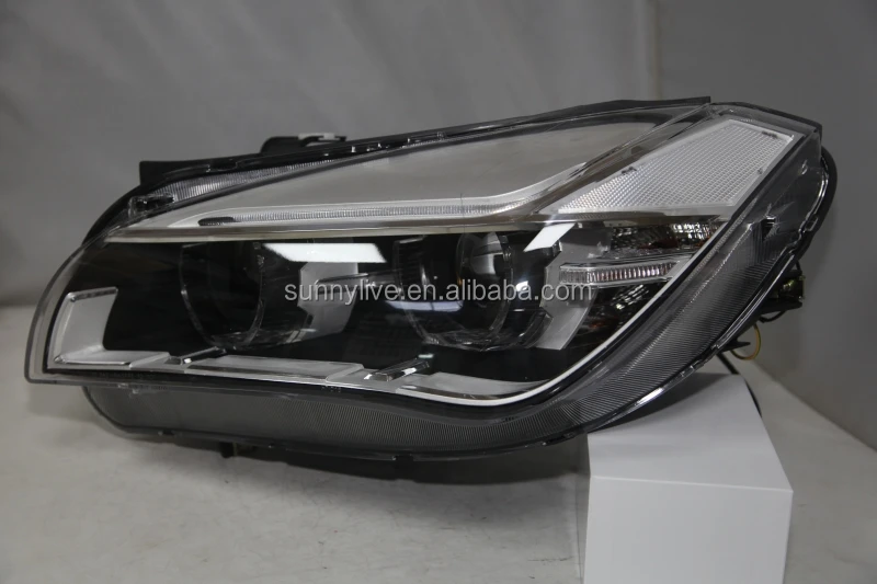 For BMW X1 E84 LED Strip Angel Eyes Head Light 2009-2014 year LF