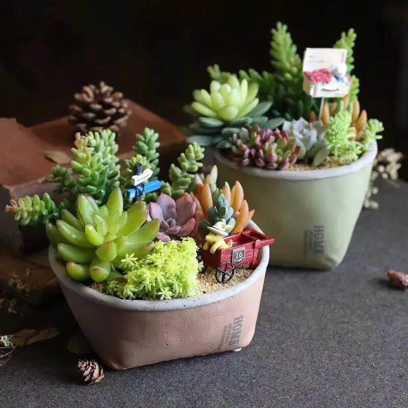 

Ins Nordic designs ceramic stand Home deco hotsale flower mini Succulents pots, Customized