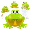 Baby toddler bath bubble machine kids swimming water bath toys with music automatic big bubble frog