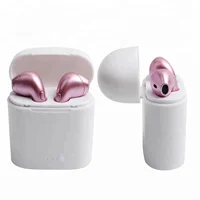 

Factory supplier Mini V4.2 Stereo Hand Free Call earphone Headsets i7 In-Ear Wireless Headphones with charging house