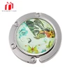 OEM cheap metal women bag hanger with beauty vermilion border logo