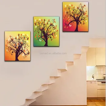 Best Quality100 Handmade Wall Art Abstract Group Tree Canvas Oil Best Quality100 Handmade Wall Art Abstract Group Tree Canvas Oil Paintings For Home Decoration