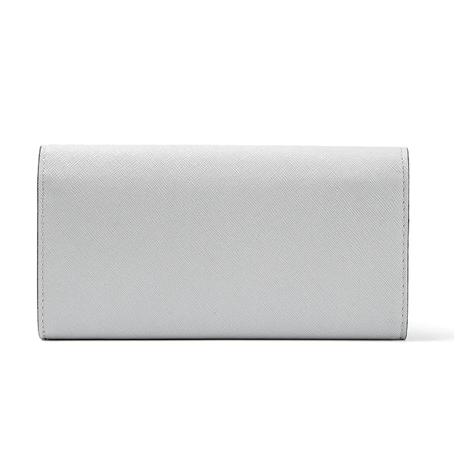 7055-3 folded guangzhou factory grey color saffiano PU leather wallets