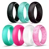 Wholesale fashion glitter silicone ring women sport movement decoration protection o finger ring for women