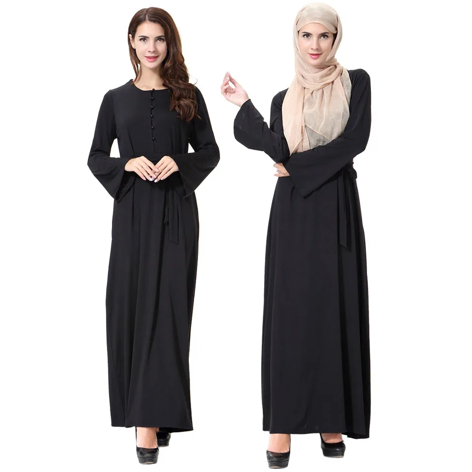 

Muslim Wedding Dress Women Abaya Dubai abaya With Free Shipping, Black