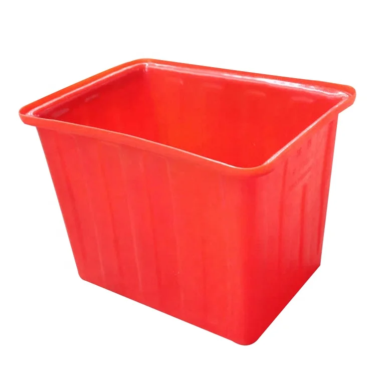 Roto Moulded Large 200l Rectangular Plastic Tub With Drain Outlet For