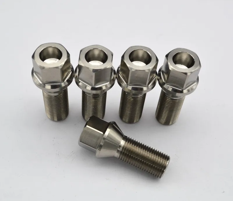 Gr5 Titanium Wheel Bolt M14*1.25*28mm For Bmw And Mini Buy Titanium