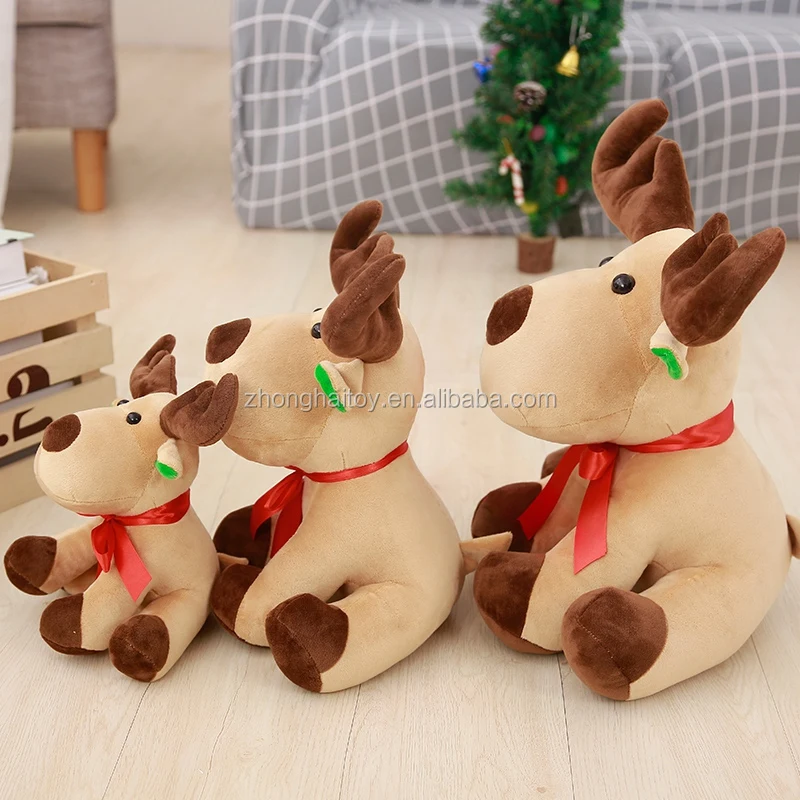 cuddly reindeer soft toy