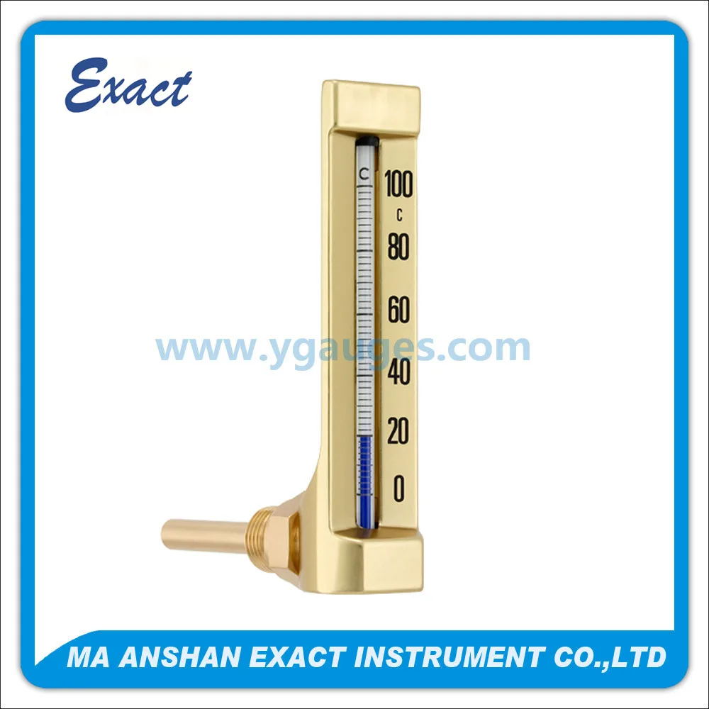 Factory Price Blue Liquid 180 Angle Glass Thermometer Buy Factory