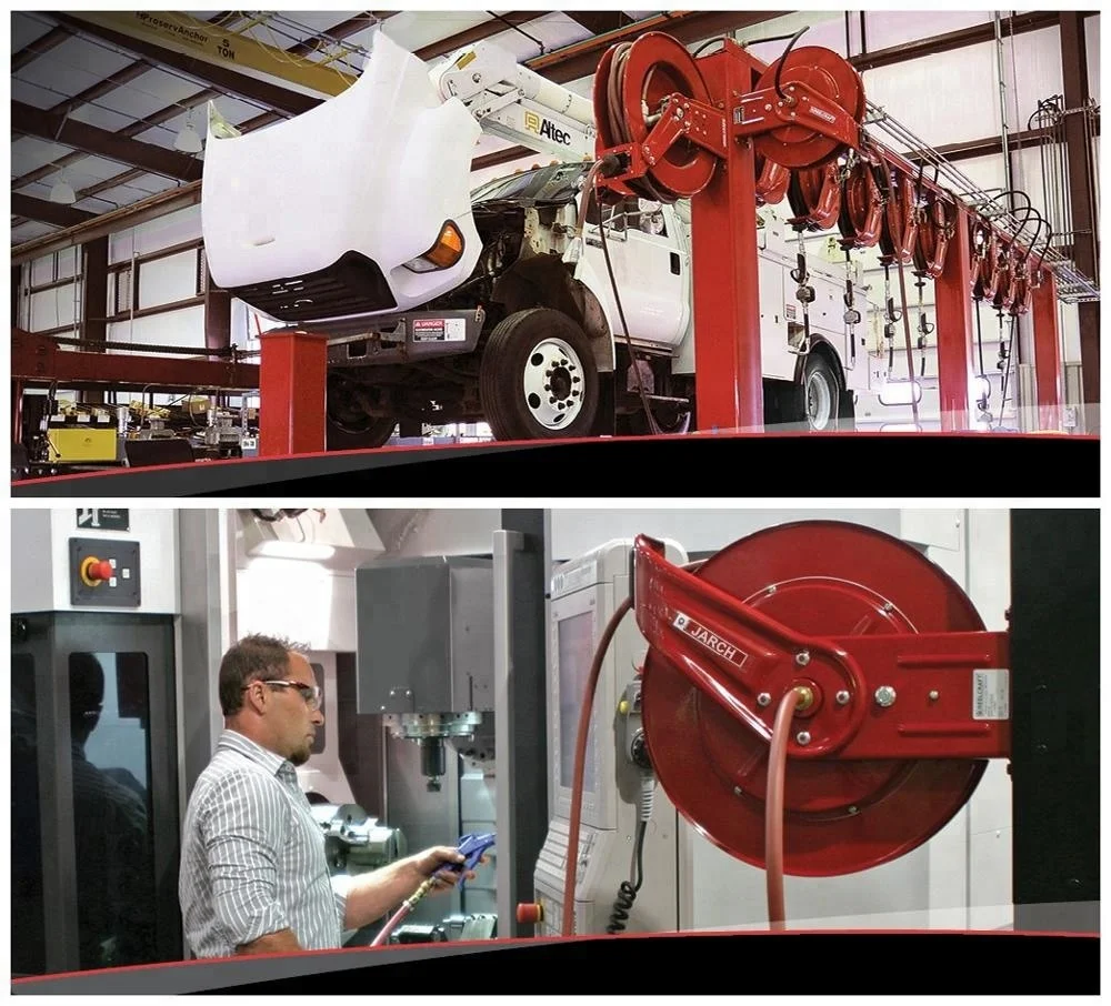 Heavy Duty 4 HP Water oil Pneumatic Air Motor Driven Hose Reel