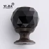 faucet diamond cabinet crystal knobs black handle for kitchen