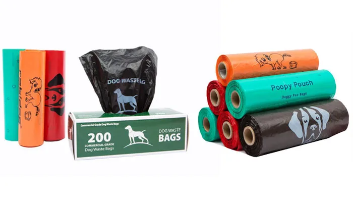 HEKU 0028 Dog Waste Bags - 2 Rolls, 20 Bags Each, PE HD Material, Shirt Pocket Format