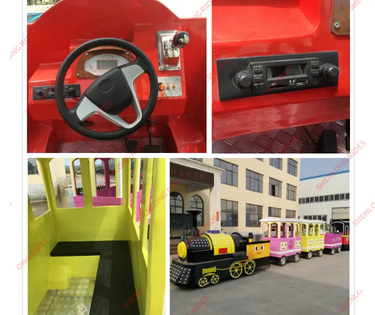 Battery Operated Mini Train Electric Amusement Park Rides Trackless Mini Train for kids.jpg