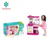 Popular battery operated chef kitchen play set toys with light and music for girls