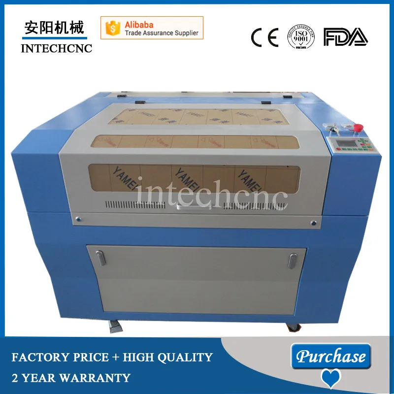 Cheap 6090 cnc co2 laser cutting and engraving machine for wood acrylic