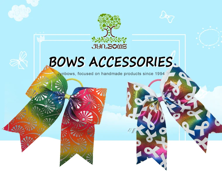 Factory Customized Kids Bling Mermaid Cheer Bow