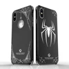 Haissky Wholesale R-just Metal Aluminum spiderman spider man mobile back cover phone case for iphone x