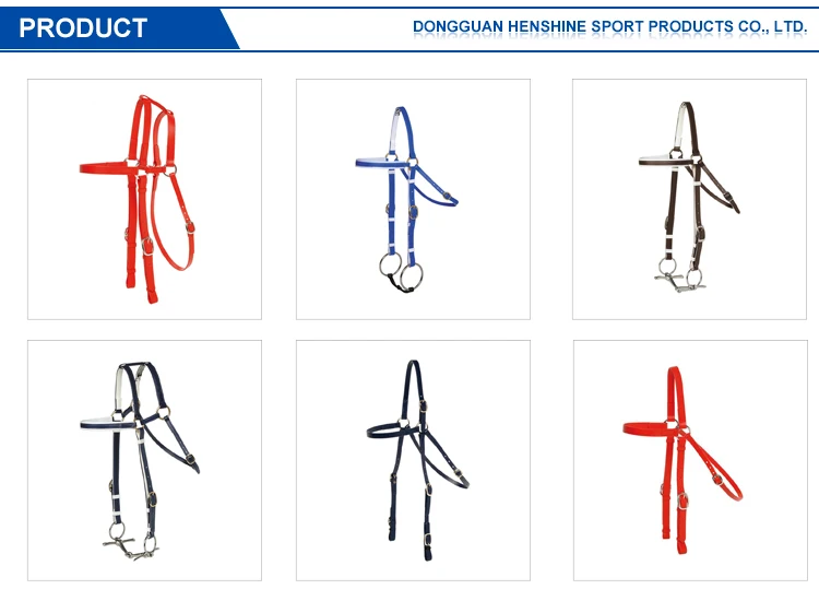 Western Red Pvc Endurance Horse Bridle Zinc Alloy Clip Padded Horse