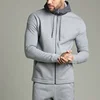 Oem Side Stripes Front Strings Plain Cotton Retro Bulk Wholesale Tracksuit With Kangroo Pocket