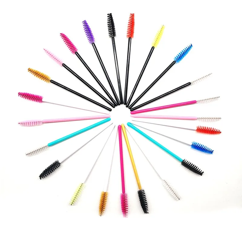 Lash Tools Disposable Mascara eyelash brush wands for wholesales private label custom color mascara wands supplier