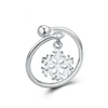 Frozen Snowflake Ring Sterling Silver Rings For Women Beautiful Jewellery