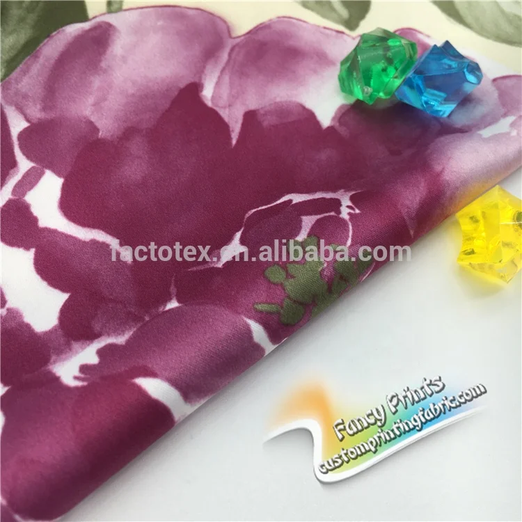 
Woven Plain Printed Silk Fabric Satin Silk Fabric for Bridal Dress Garment 