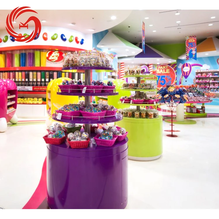 Durable Candy Store Furniture Display Fixtures For Shopping Mall - Buy ...