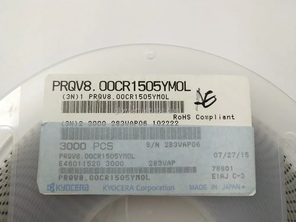 Kyocera Prqv8.00cr1505ym0l Mhz Band Ceramic Resonators Buy Crystal