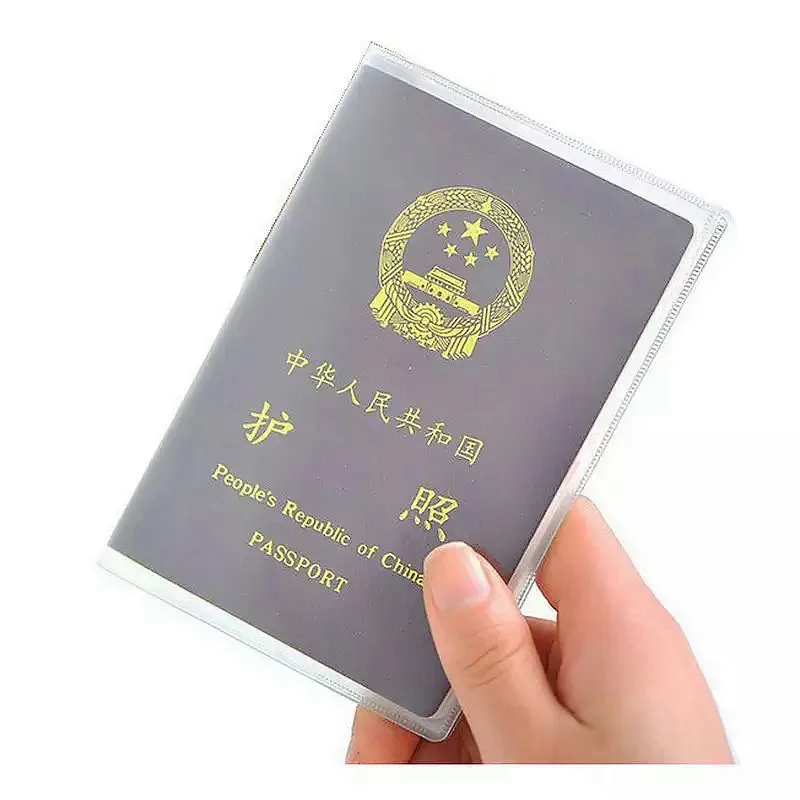 Factory Customized Logo Waterproof Clear Pvc Passport Wallet Travel Passport Holder Pvc Passport 3293