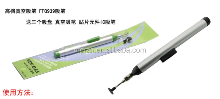Meraif wholesale SMD IC Vacuum Sucking Pen Picker Easy Hand Pick Tool 3 Suction Headers FFQ939