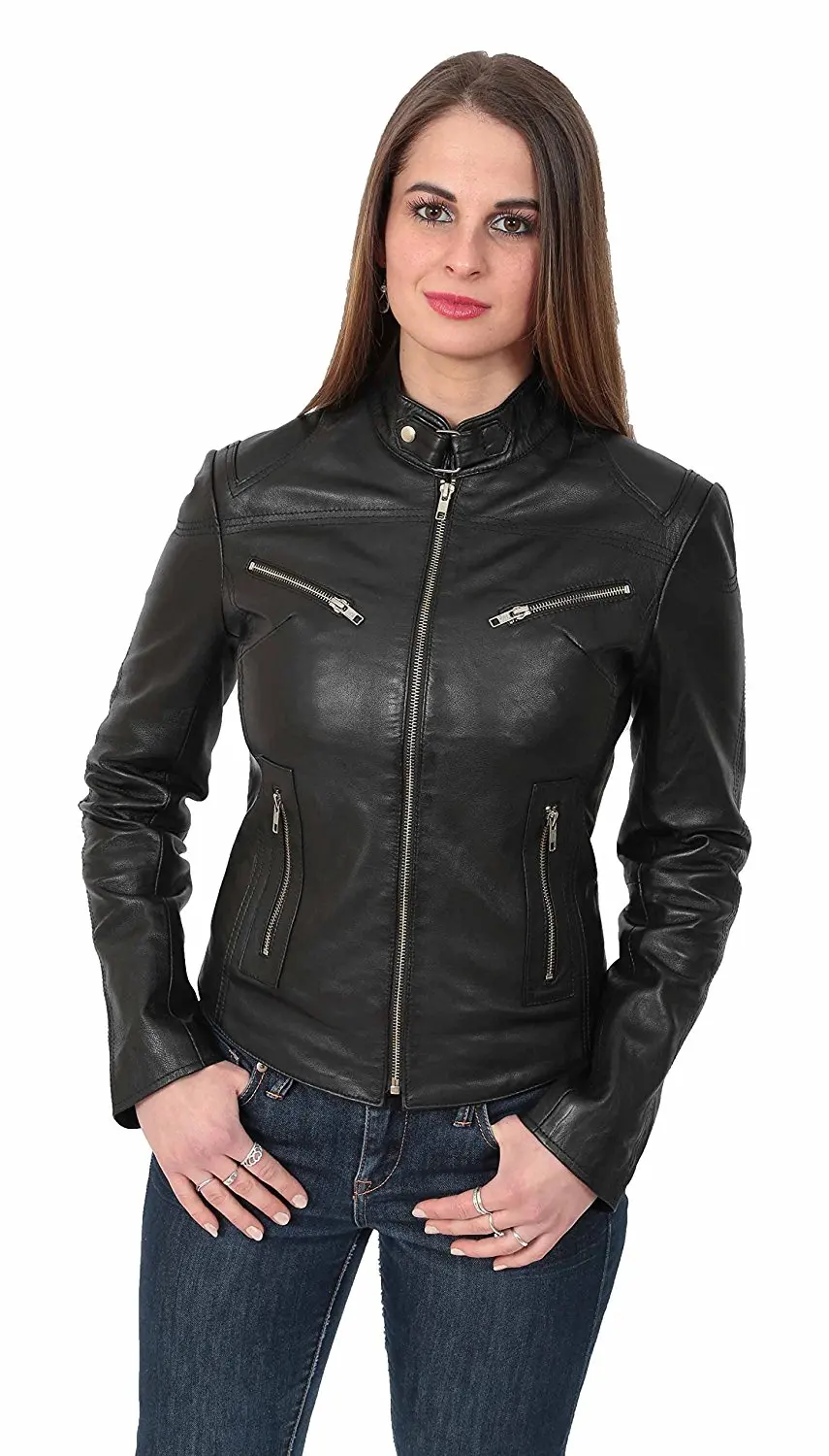 Cheap Fitted Leather Jacket Womens Find Fitted Leather Jacket Womens