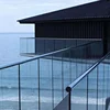 Price of aluminum exterior tempered glass railing for glazed balcony