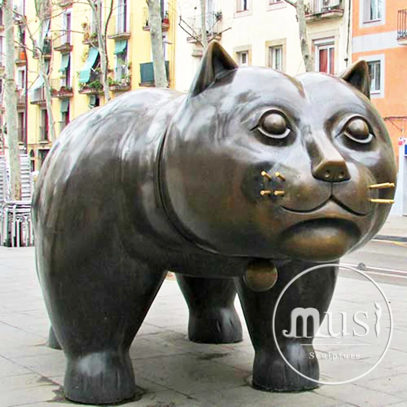 Exterieur Decoration Art Moderne En Metal Artisanat Bronze Botero Sculpture De Chat Buy Sculpture De Chat De Botero De Bronze D Artisanat En Metal D Art Moderne Sculpture De Chat De Botero En Bronze Sculpture