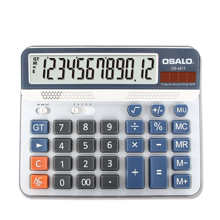 12 Digits Pc Key Office Calculator Desktop Big Numbers ...