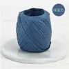 Natural Raffia Factory Wholesale Rolls Dark Blue Colored Artificial Raffia Grass Twine Ribbon for Gift Box Packing Raphia Rafia