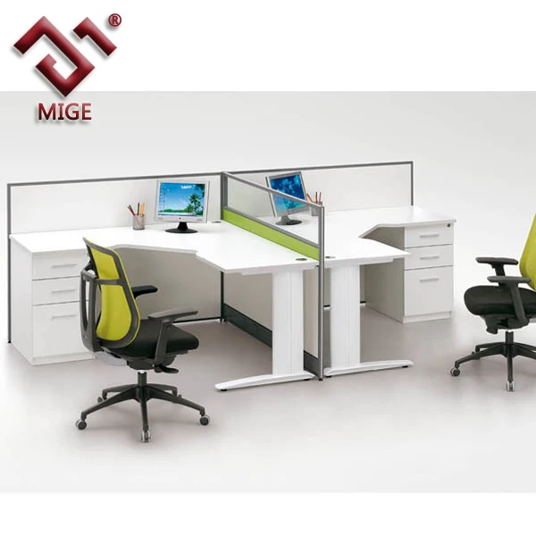 T Shaped Wood Office Cubicle For 4 Person Buy Office Cubicle For