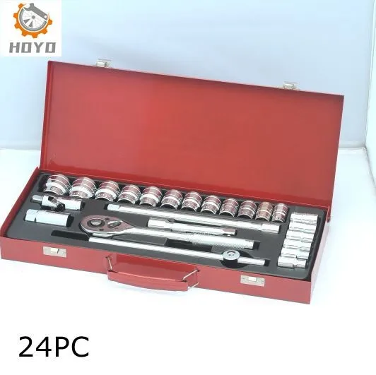 Professional 24pc 1/2 Inch Socket Set With Speeder Handle Germany