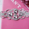 Fashion nice hand-sewn jewel hot drill lace patch costume accessories DIY rhinestone chain back mesh drill fitting