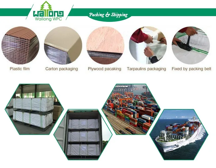 Recyclable outdoor vinyl flooring waterproof wpc decking moroccan tiles