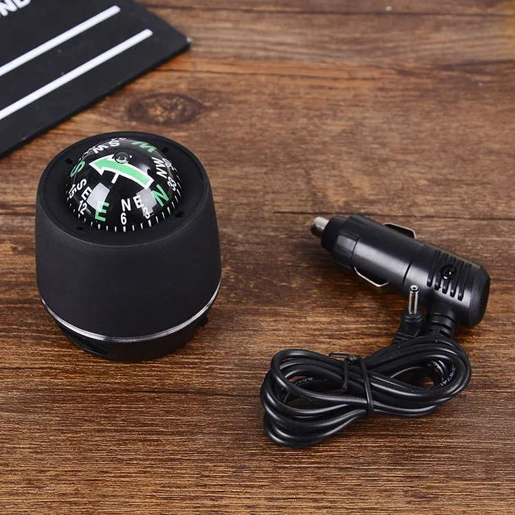 Schoonheid Vorm Auto Multifunctionele Kompas Met Led-verlichting ... Schoonheid Vorm Auto Multifunctionele Kompas Met Led-verlichting ...
