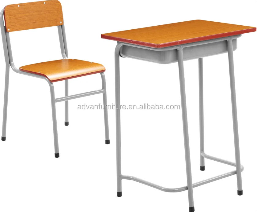 Cheap Classroom Single Student School Desk And Chair Table And Chair ...