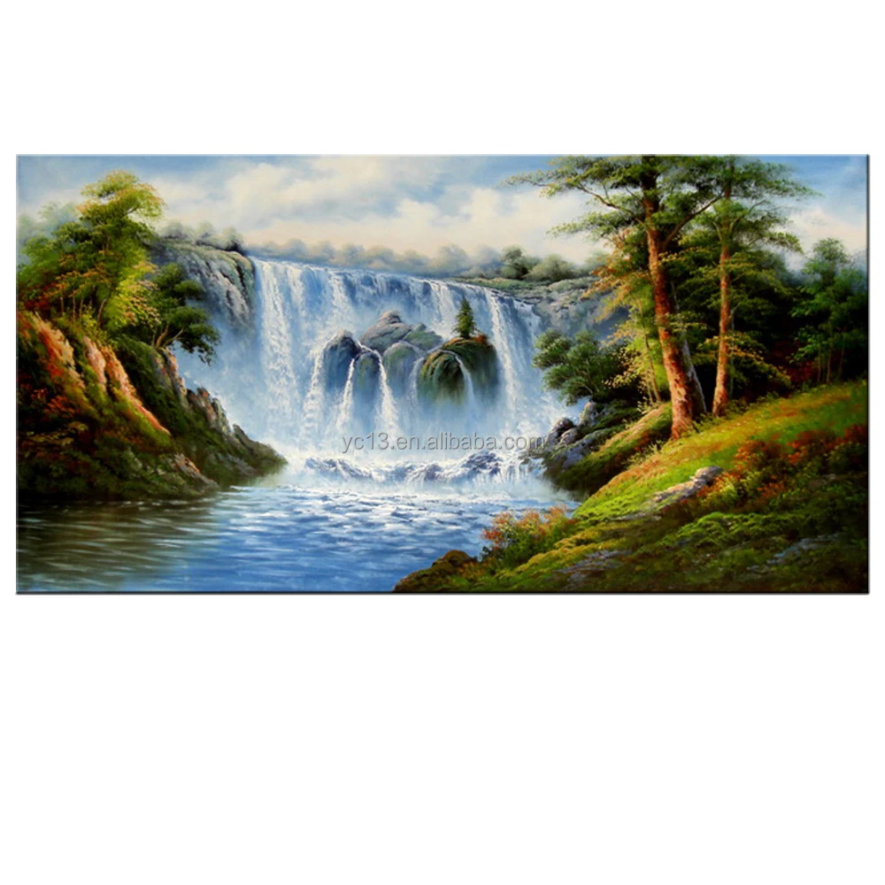 3d Nature Wallpapers Free Download - Nature Art Landscape Canvas Art Paintings  Oil (#42042) - HD Wallpaper & Backgrounds Download