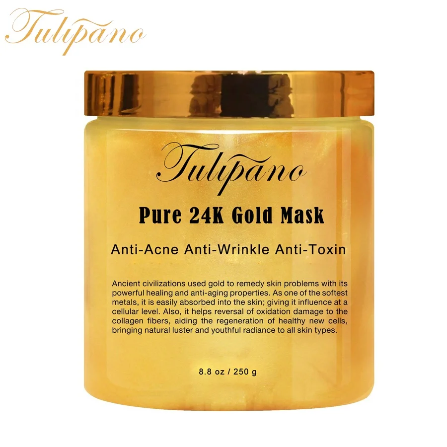 Download Oem Odm Hyaluronic Acid Crystal Gel 24k Mask Gold Collagen Tulipano Skincare PSD Mockup Templates